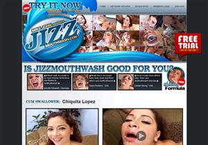 Jizz Mouth Wash - Crazy bukkake scenes with spectacular ejaculation in mouths